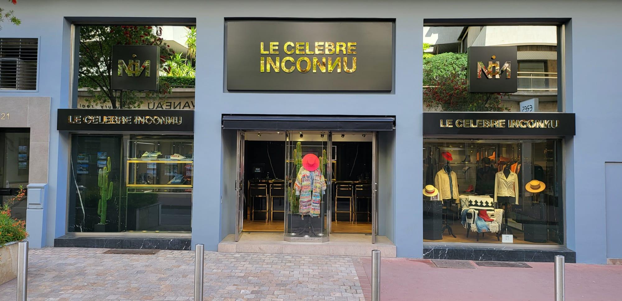 LE CELEBRE INCONNU à Cannes - Lords & Fools - Sacha ANTOINE - boutique, cannes, red carpet